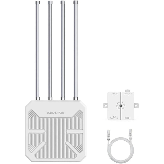 WAVLINK WN573HX3 WiFi 6 Repeater Dual Band Outdoor Wireless Router for Courtyard RV - US Plug - 1