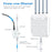 WAVLINK WN573HX3 WiFi 6 Repeater Dual Band Outdoor Wireless Router for Courtyard RV - US Plug - 4
