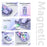 Rechargeable Computer Mouse Wireless Dual-Mode Mouse for Gaming Office Work - Purple - 3