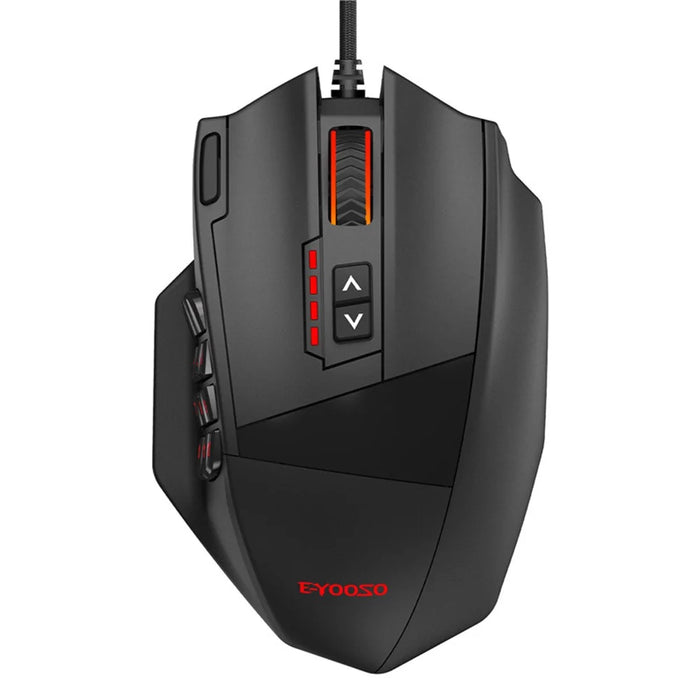 E-YOOSO X39 USB Wired Computer Mouse Ergonomic Gaming Mouse with 12 Side Buttons - 2