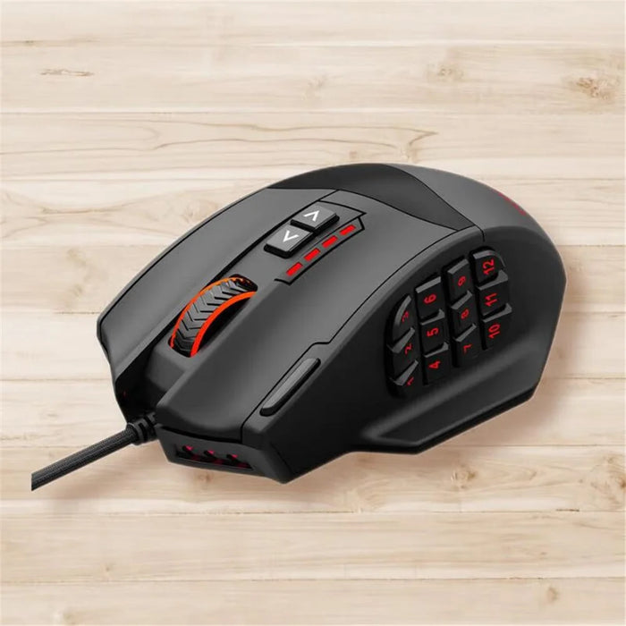 E-YOOSO X39 USB Wired Computer Mouse Ergonomic Gaming Mouse with 12 Side Buttons - 6
