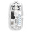 501 Bluetooth-compatible / 2.4G Wireless Mouse Transparent Design Computer Laptop Tablet Mute Mice - Transparent White - 1