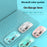 501 Bluetooth-compatible / 2.4G Wireless Mouse Transparent Design Computer Laptop Tablet Mute Mice - Transparent White - 2