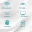 501 Bluetooth-compatible / 2.4G Wireless Mouse Transparent Design Computer Laptop Tablet Mute Mice - Transparent White - 3