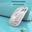 501 Bluetooth-compatible / 2.4G Wireless Mouse Transparent Design Computer Laptop Tablet Mute Mice - Transparent White - 7