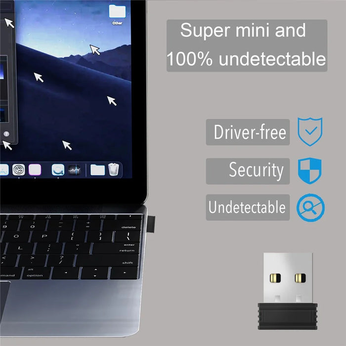 USB Mouse Jiggler Portable Mini Mouse Mover, Driver-Free for Computers, Laptops - 4