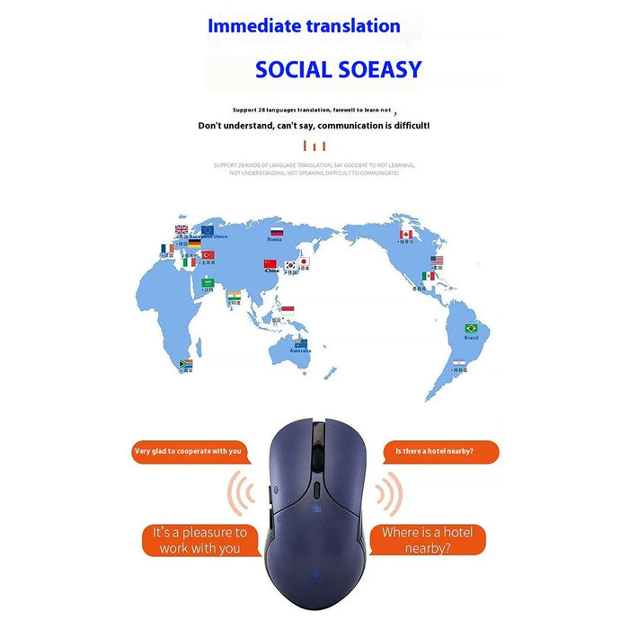 HYW-79 Smart Voice Mouse Business Office Translation Rechargeable Silent Wireless Mouse - 6