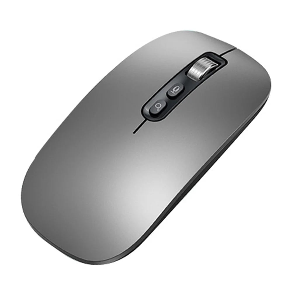 M108 AI Smart Voice Mouse 10m Wireless Rechargeable 5-Key Mouse for Windows Mac - Grey - 1