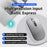 M108 AI Smart Voice Mouse 10m Wireless Rechargeable 5-Key Mouse for Windows Mac - Grey - 4