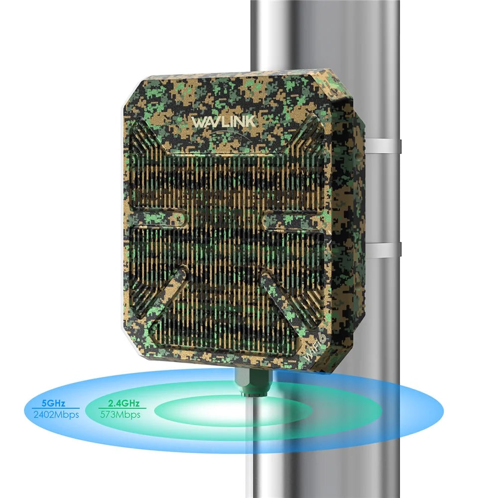 WAVLINK WN573HP3 Outdoor WiFi 6 Extender AX3000 Dual Band Repeater Built-In 12dBi Directional Antenna - AU Plug - 3