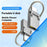128GB Type-C / USB 2 in 1 Metal Flash Drive Tablet Phone Computer Storage U-Disk with Ring - Silver - 2