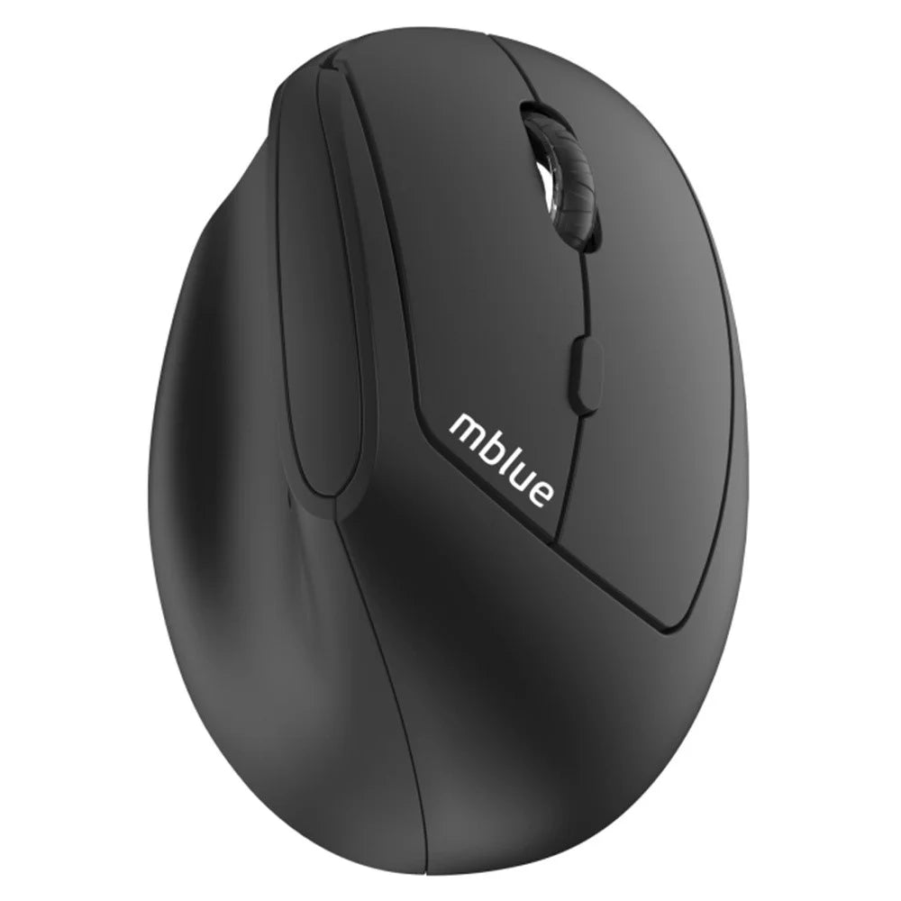 MBLUE M206PRO 2.4G Wireless Mouse 5 DPI Adjustable 6 Buttons Ergonomic Vertical Mouse - Black - 1