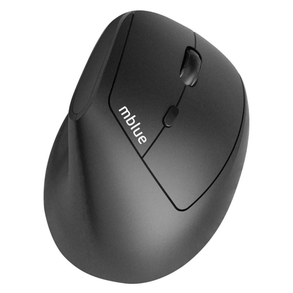MBLUE M206PRO 2.4G Wireless Mouse 5 DPI Adjustable 6 Buttons Ergonomic Vertical Mouse - Black - 2