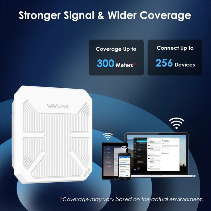 WAVLINK WN573HP3 Dual Band WiFi 6 Outdoor Access Point AX3000 WiFi Repeater Wireless Extender - EU Plug - 6