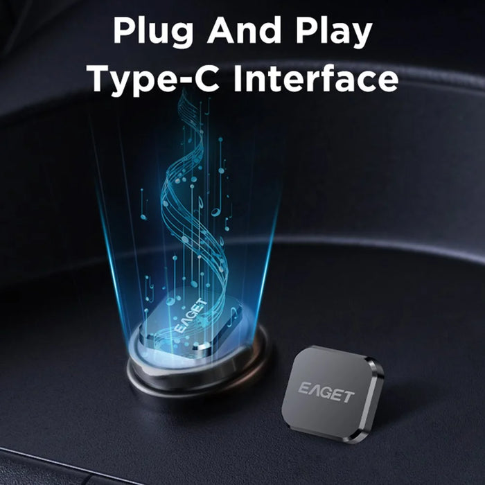 EAGET U8C 16GB Type C Car U Disk Ultra Mini USB 2.0 Flash Disk High Speed Data Transfer Thumb Drive - 3