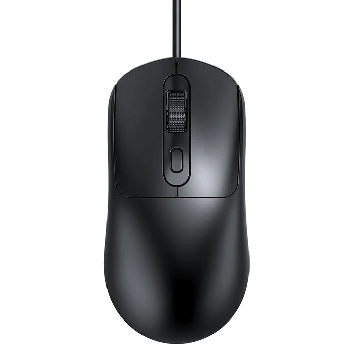 T-WOLF G580 Wired Mouse Ergonomic Design Office Mouse with 3D Anti-Slip Grille Roller 1000-1600 DPI - Black - 1