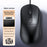 T-WOLF G580 Wired Mouse Ergonomic Design Office Mouse with 3D Anti-Slip Grille Roller 1000-1600 DPI - Black - 2