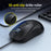 T-WOLF G580 Wired Mouse Ergonomic Design Office Mouse with 3D Anti-Slip Grille Roller 1000-1600 DPI - Black - 3