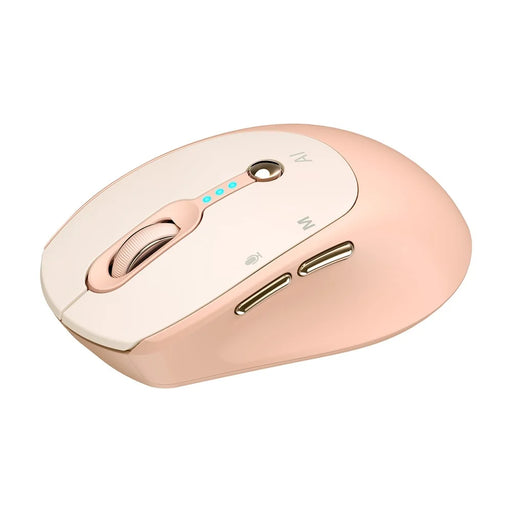T-WOLF M7 AI Voice Smart Mouse Multi Language Translation Dual Mode Bluetooth-Compatible Wireless Mouse - Milk Tea - 2