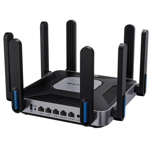 WAVLINK WN592AX6 AX6000 Dual Band WiFi 6 Router 2.5G Multi Gig Port Quad Core CPU for Home / Office - US Plug - 1