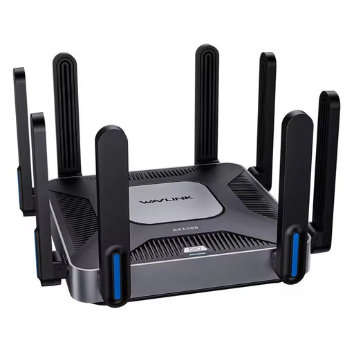 WAVLINK WN592AX6 AX6000 Dual Band WiFi 6 Router 2.5G Multi Gig Port Quad Core CPU for Home / Office - US Plug - 2
