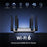 WAVLINK WN592AX6 AX6000 Dual Band WiFi 6 Router 2.5G Multi Gig Port Quad Core CPU for Home / Office - US Plug - 3