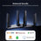 WAVLINK WN592AX6 AX6000 Dual Band WiFi 6 Router 2.5G Multi Gig Port Quad Core CPU for Home / Office - US Plug - 4