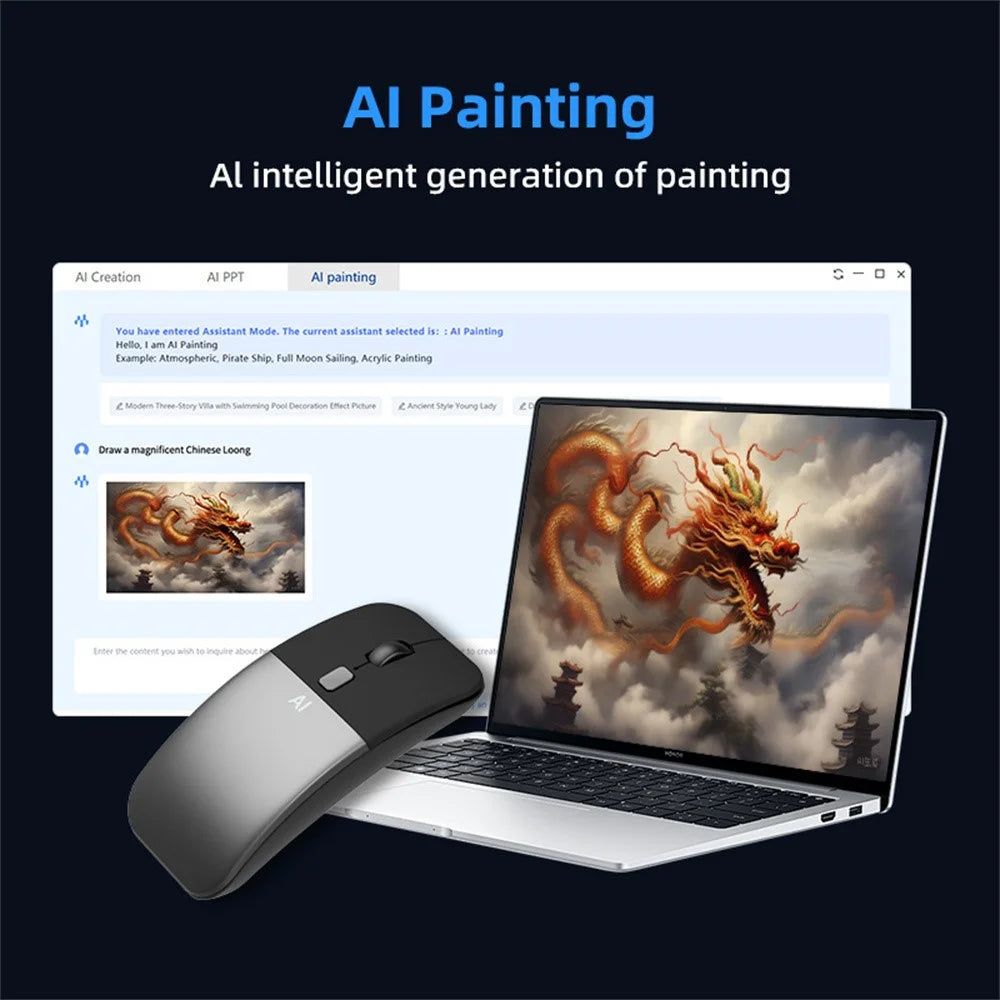 M1 AI Voice Translation Mouse Speech to Text Screenshot Translation Real Time Translation Device - Black - 6