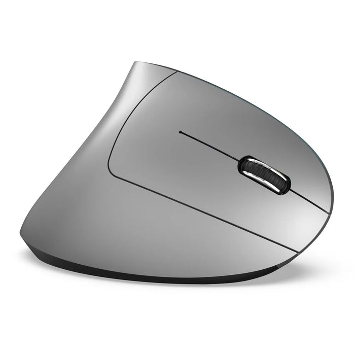 HXSJ Ergonomic Vertical Mouse 2.4G + Bluetooth-Compatible 5.1 Dual Mode 2400DPI Silent Mouse - Grey - 2