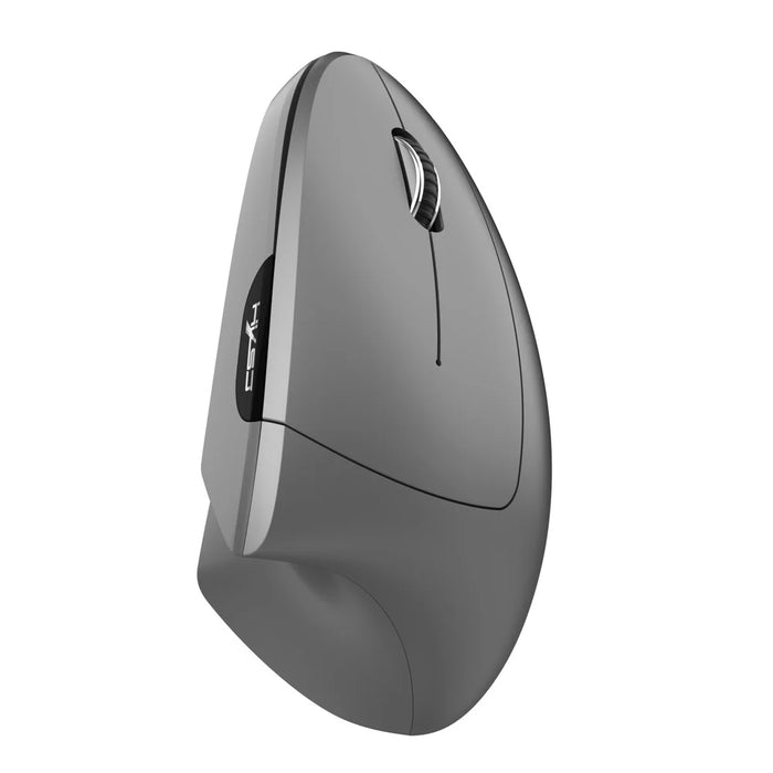 HXSJ Ergonomic Vertical Mouse 2.4G + Bluetooth-Compatible 5.1 Dual Mode 2400DPI Silent Mouse - Grey - 3