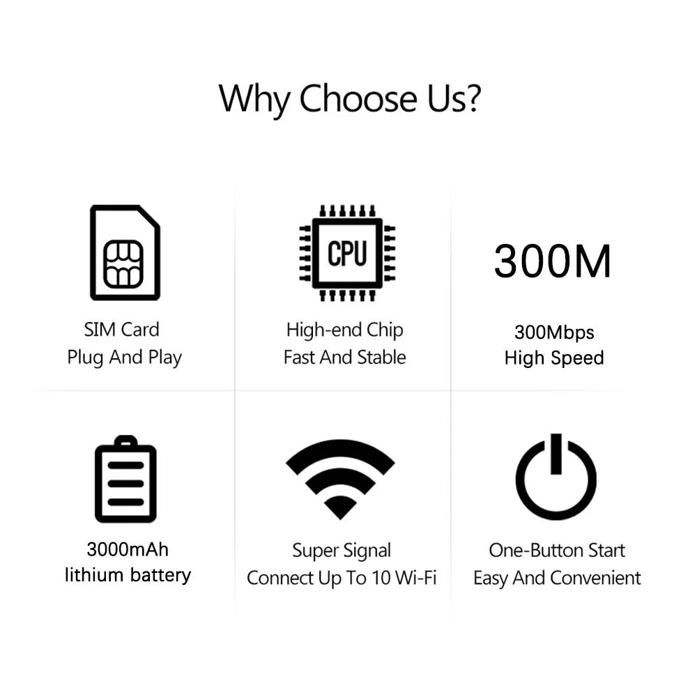 M9S-E Eurasian Version Color Screen Portable 4G Mobile Router Pocket WiFi Connection Router Support 10 Devices - Black - 7