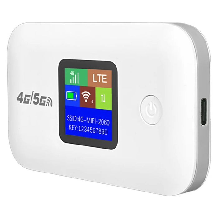 A8-E Eurasian Version Portable 4G LTE Pocket WiFi Router Wireless Network Hotspot Mobile Broadband Device - White - 1