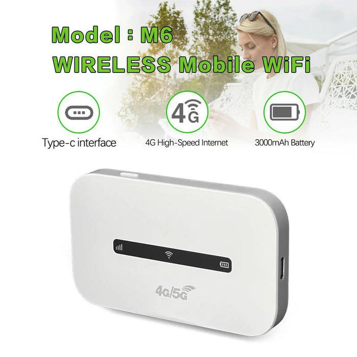 M6-E Eurasian Version Portable 4G LTE Mobile WiFi Router Car Travel Outdoor WiFi Hotspot Device - 2