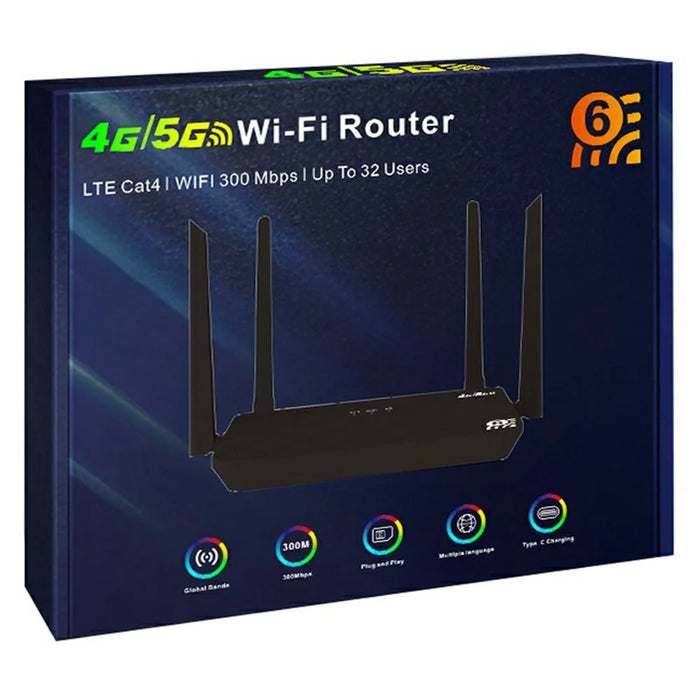 CP108 WIFI 5G LTE 4G Router 300Mbps Wireless Hotspot Home Office Internet Sharing Device - White / EU Plug - 6