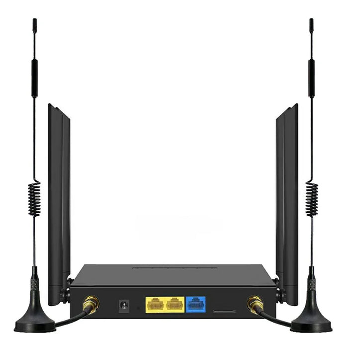 ED126-E 4G LTE Router WiFi CPE 3 Ethernet Ports Wireless Network Router with 2 Outdoor Suction Cup Antennas - US Plug - 2