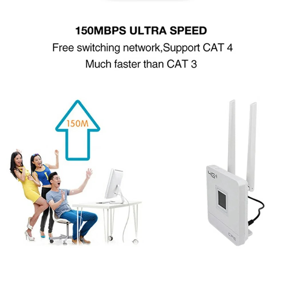 CPF903 Eurasian Version WIFI SIM Card CPE Router Home Office LTE 4G Wireless Network Router - US Plug - 5