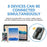 A50 Portable SIM Card 4G WiFi Router Rechargeable Time Display 300Mbps Router Support 8 Devices - 5
