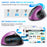Rechargeable Ergonomic Vertical Mouse 2.4G / Bluetooth-Compatible Silent Wireless Mouse for Right Hand - Purple - 4