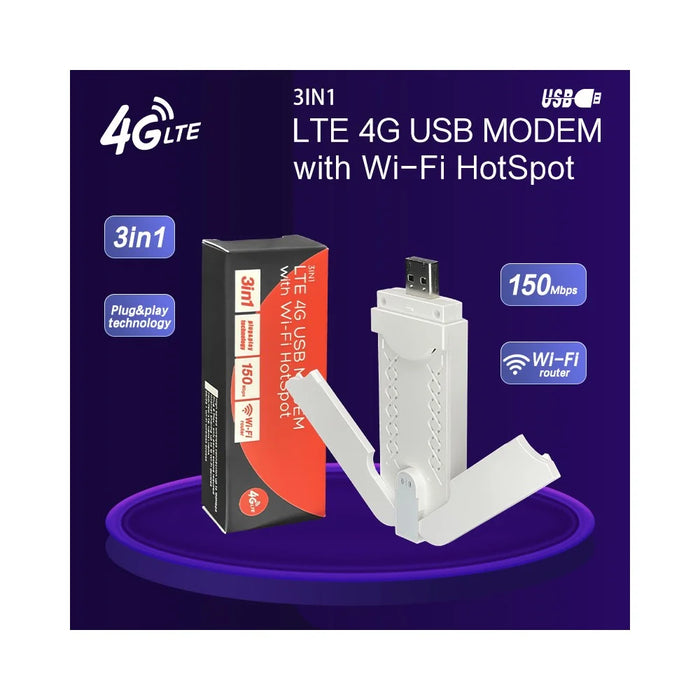 U97-E Eurasia Version Portable LTE Router USB Dongle SIM Card 4G WiFi Hotspot - 2