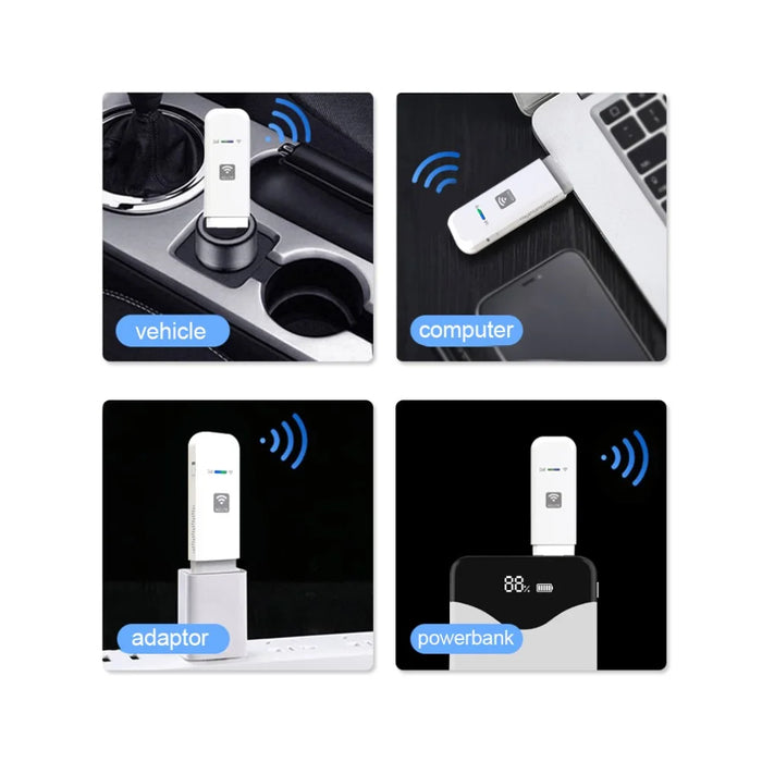 LDW931 USB Modem with SIM Card Slot 4G LTE Wireless Router Travel WiFi Hotspot, European Version - 3