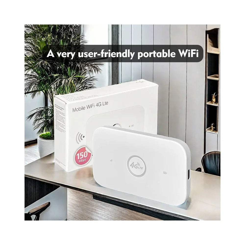 M7 Portable 4G LTE Mobile WiFi Router with SIM Card Slot 150Mbps Travel MiFi Hotspot, Eurasian Version - 7