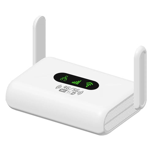Q30-E 4G LTE Router Foldable Antenna Portable WiFi 6 Hotspot with RJ45 Port and Nano SIM Card Slot, Eurasian Version - US Plug - 1