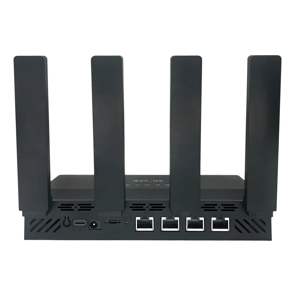 WR800 4G LTE WiFi Router 4 LAN Ports 600Mbps WiFi 6 Wireless Modem with SIM Card Slot, Eurasian Version (No Battery) - US Plug - 3