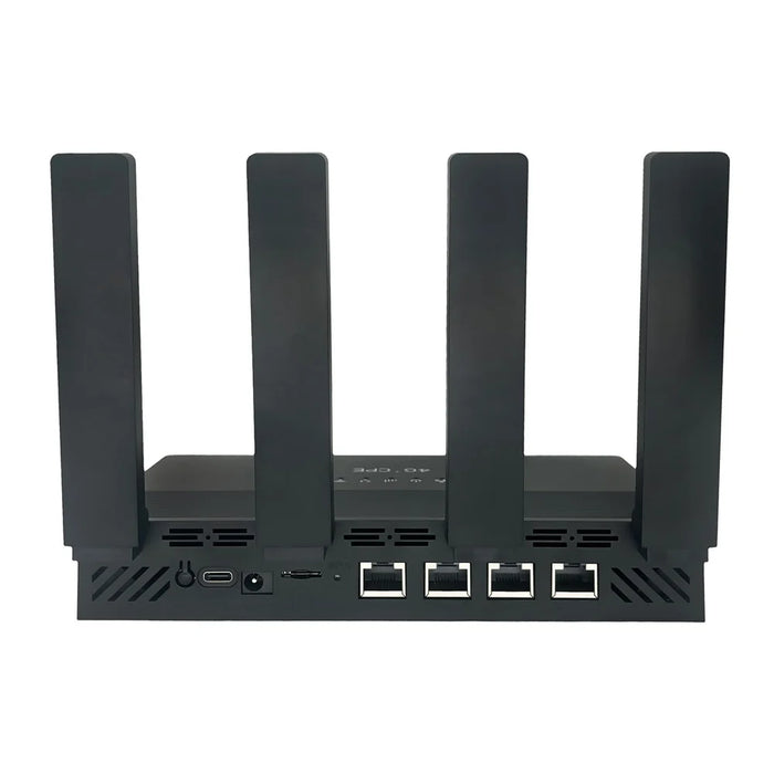WR800 600Mbps High Speed 4G LTE WiFi Router 4 LAN Ports WiFi 6 Wireless Modem with 5000mAh Battery, Eurasian Version - US Plug - 3