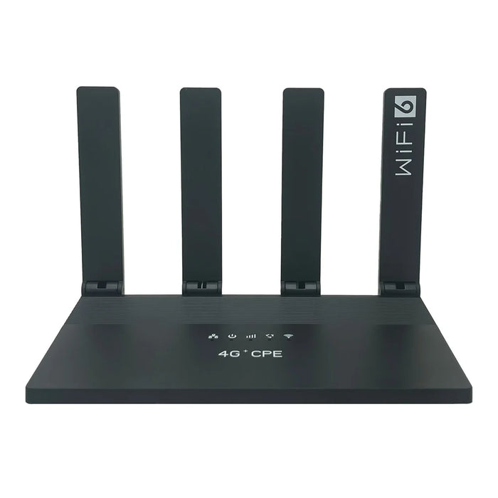WR800 600Mbps High Speed 4G LTE WiFi Router 4 LAN Ports WiFi 6 Wireless Modem with 5000mAh Battery, Eurasian Version - US Plug - 5