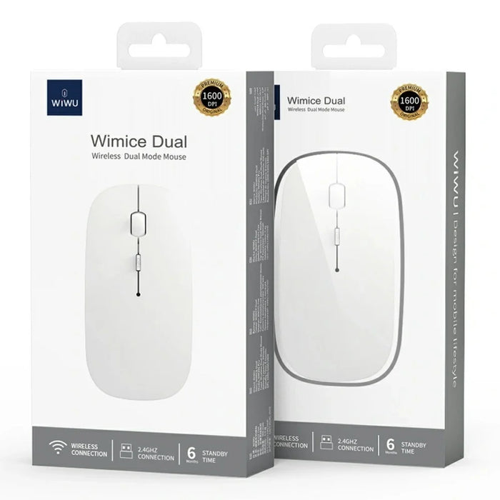 WIWU Pearl WM101 Pro 2.4G + Bluetooth-compatible Dual Mode Wireless Mouse for Mac  /  Windows - 6