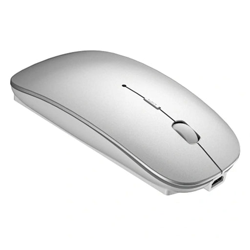 WIWU Magic WM101-C 2.4G + Bluetooth-compatible Dual Mode Wireless Mouse 1000 / 1200 / 1600 DPI Ergonomic Mice - Silver - 1