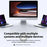 WIWU Magic WM101-C 2.4G + Bluetooth-compatible Dual Mode Wireless Mouse 1000 / 1200 / 1600 DPI Ergonomic Mice - Silver - 3