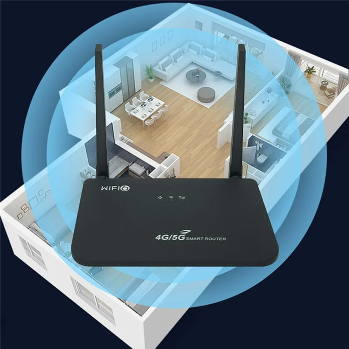 CP103 Eurasian Version LTE WIFI Router Home SIM Card 4G 300Mbps Wireless Network Single Port Router - US Plug - 6
