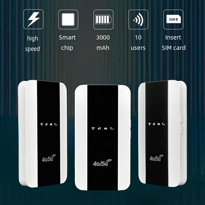 M10-E Eurasian Version Portable 4G Router Car Mobile WiFi SIM Card Router with WPS Function - 2